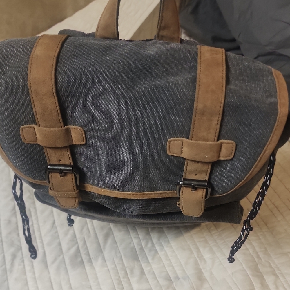 Gray And Brown Men's Backpack - image 4